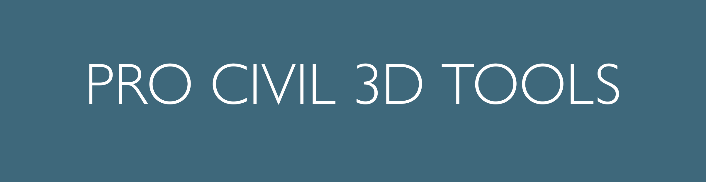 Pro Civil 3D Tools Button